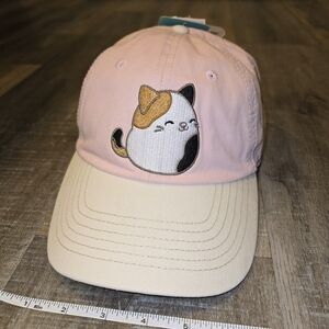 Squishmallows Cat Baseball Hat Pink Kawaii Adjustable Cap Cute Cartoon NWT